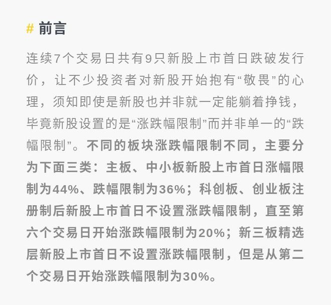 科创板创业板新股上市首日无涨跌幅限制_主板中小板新股上市首日涨跌幅限制_新股第一天涨幅限制 44