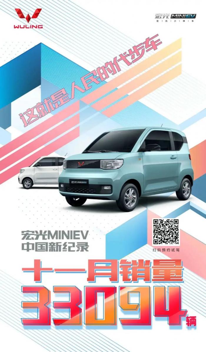 五菱汽车股价暴跌40%_中国神车股票涨了多少倍_宏光MINI EV销量破3万