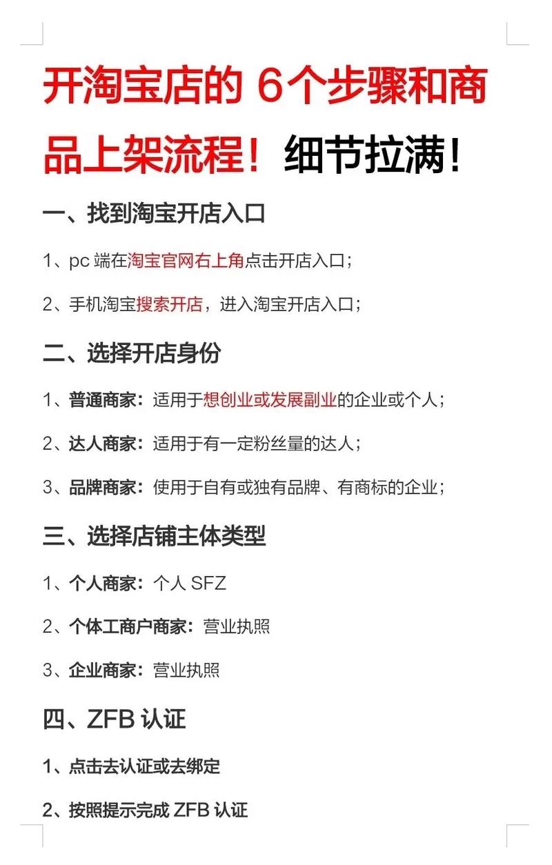 淘宝开店详细步骤指南_购物商城上有我要开店_如何在淘宝网申请开店卖货流程