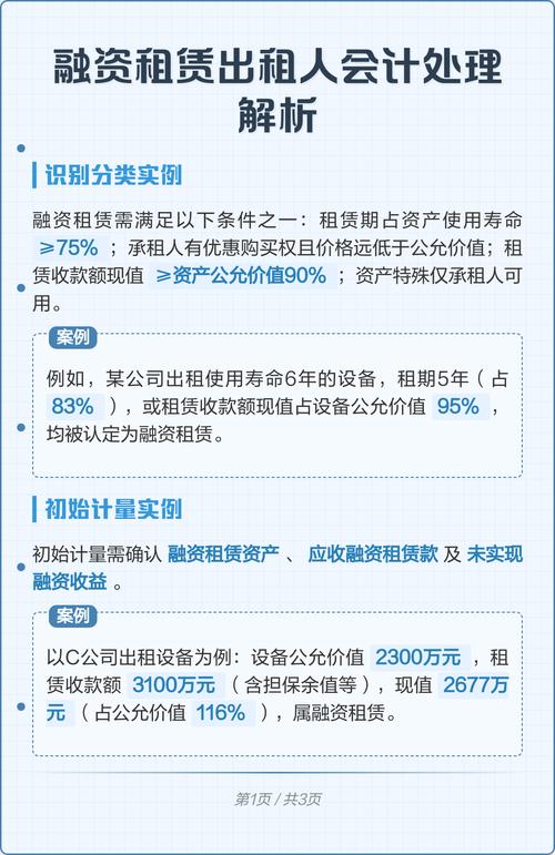 融资租赁账务处理方法及不同情况下的操作要点