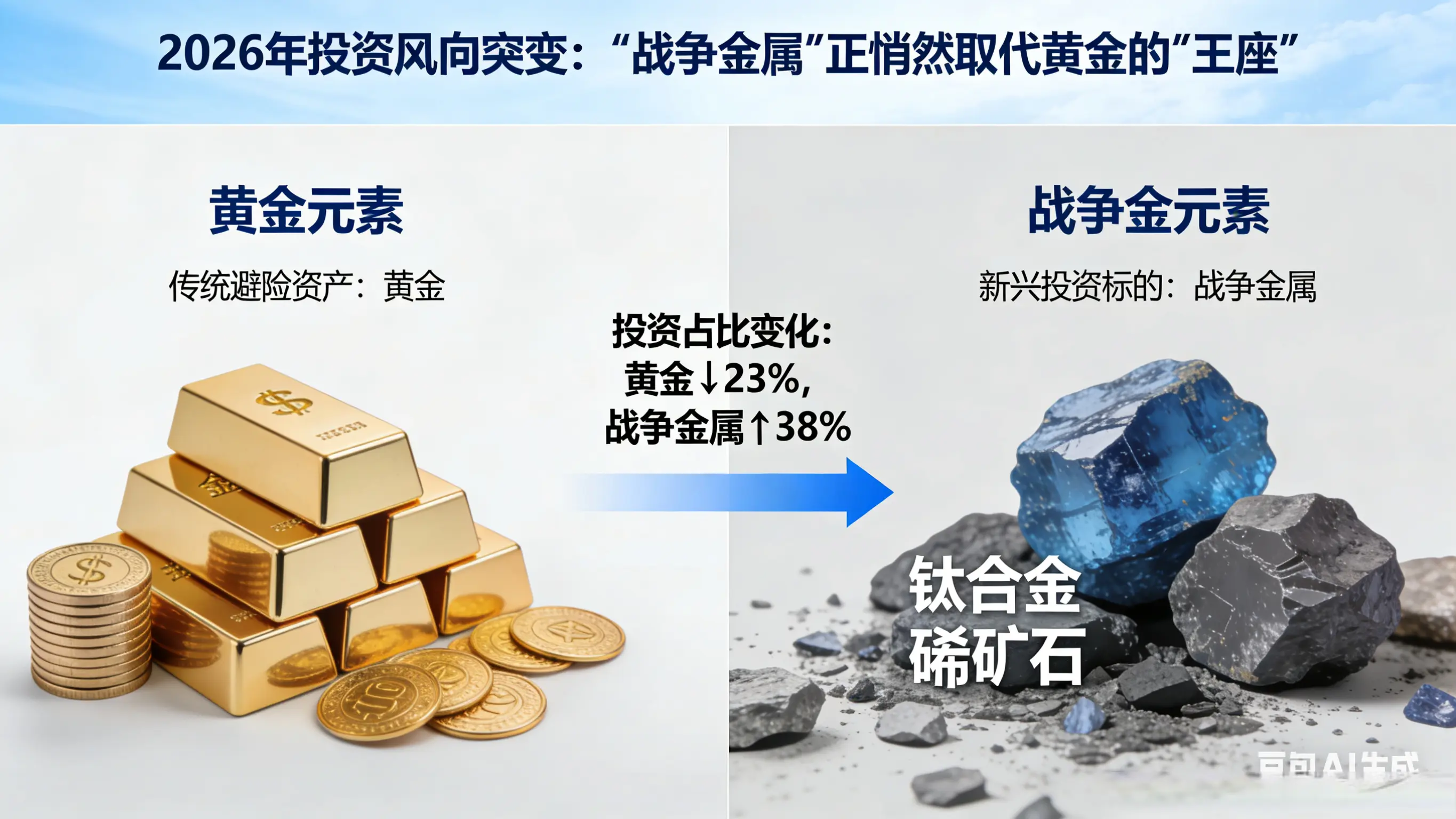 2026年战争金属逆袭，黄金投资遇冷，普通投资者咋布局？