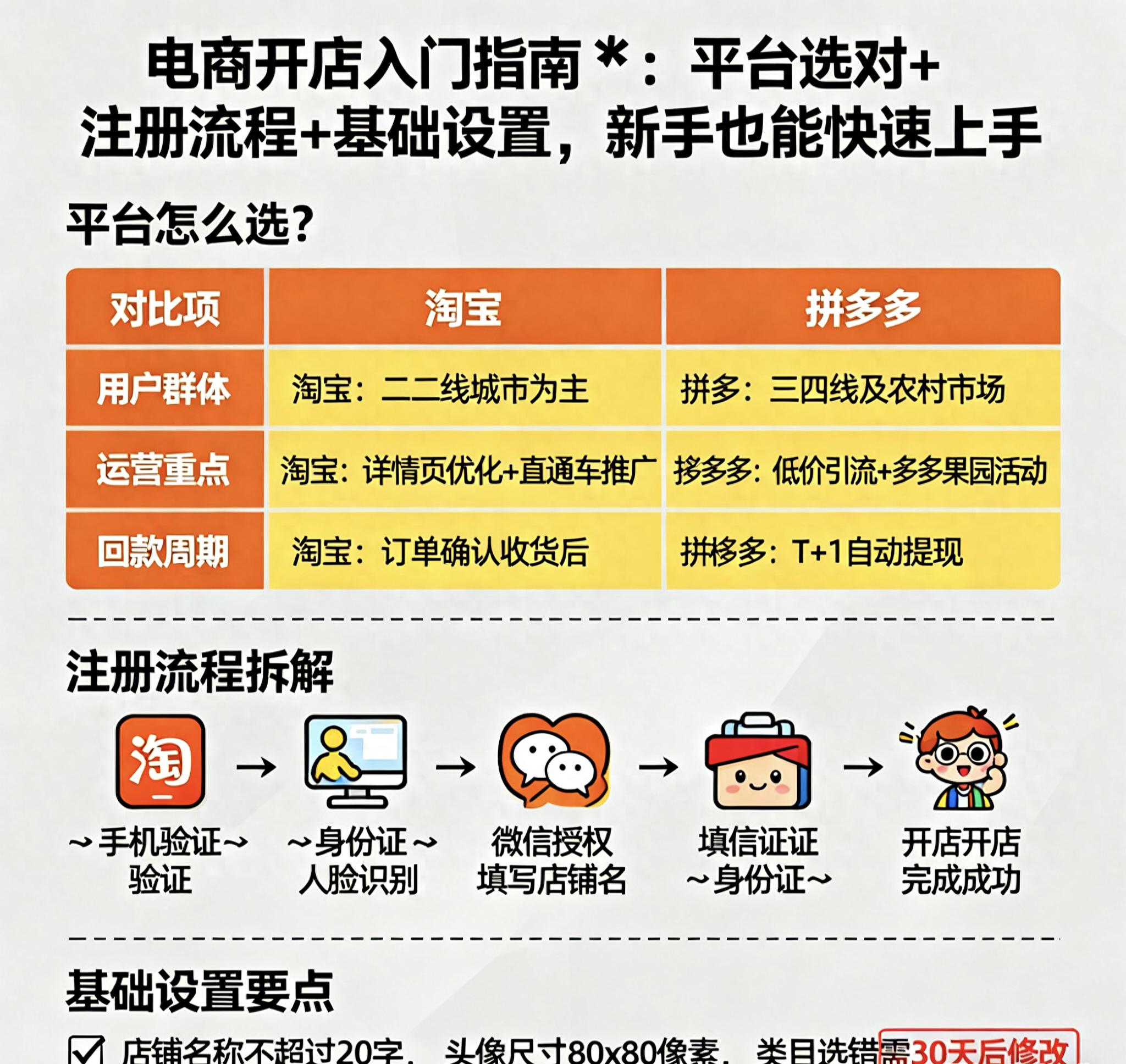 电商开店入门指南,新手必看淘宝开店前期准备及平台选择要点 电商开店入门指南,新手必看淘宝开店前期准备及平台选择要点