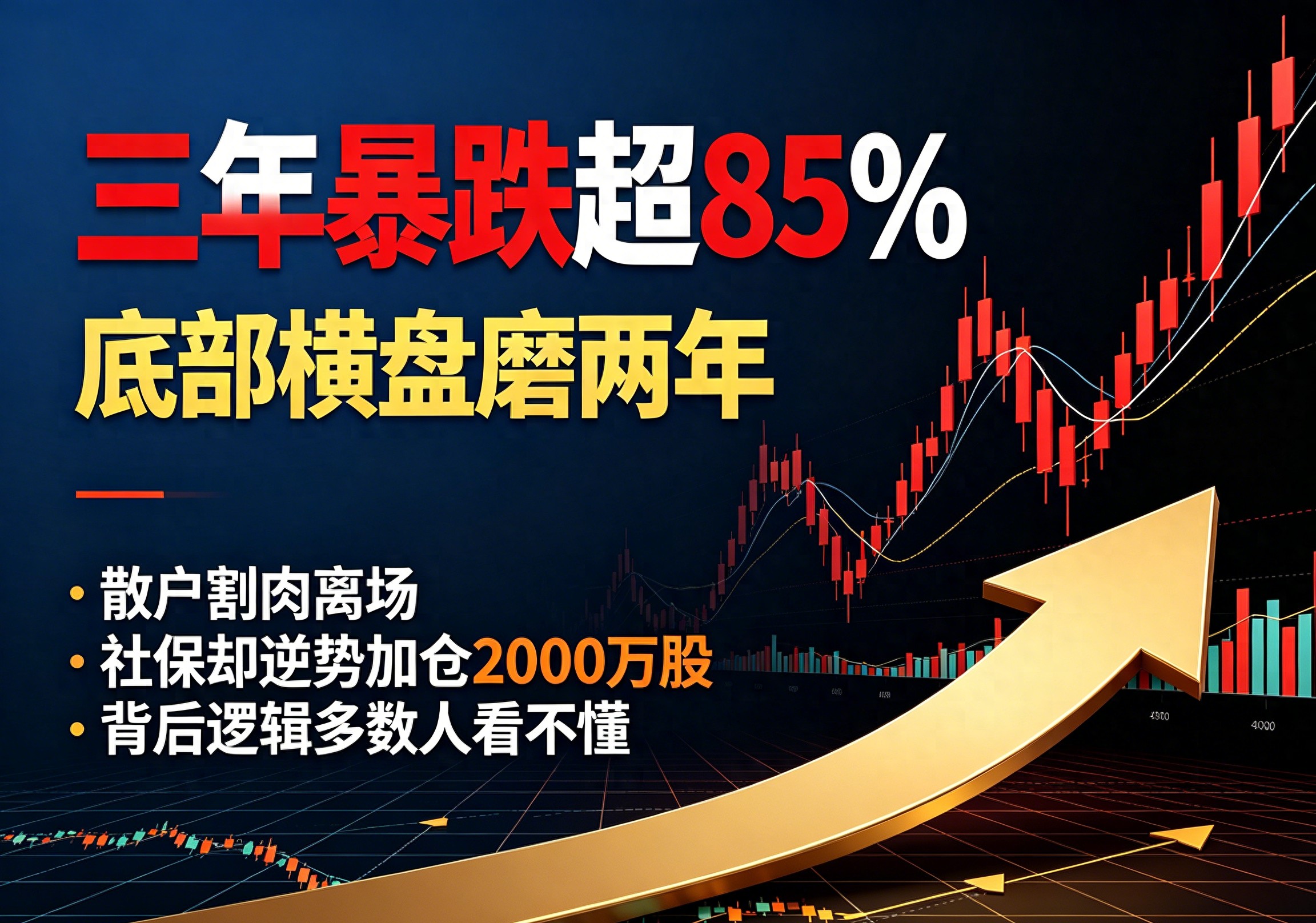 股票暴跌85%快扛不住了，社保却悄悄加仓2000万股，背后逻